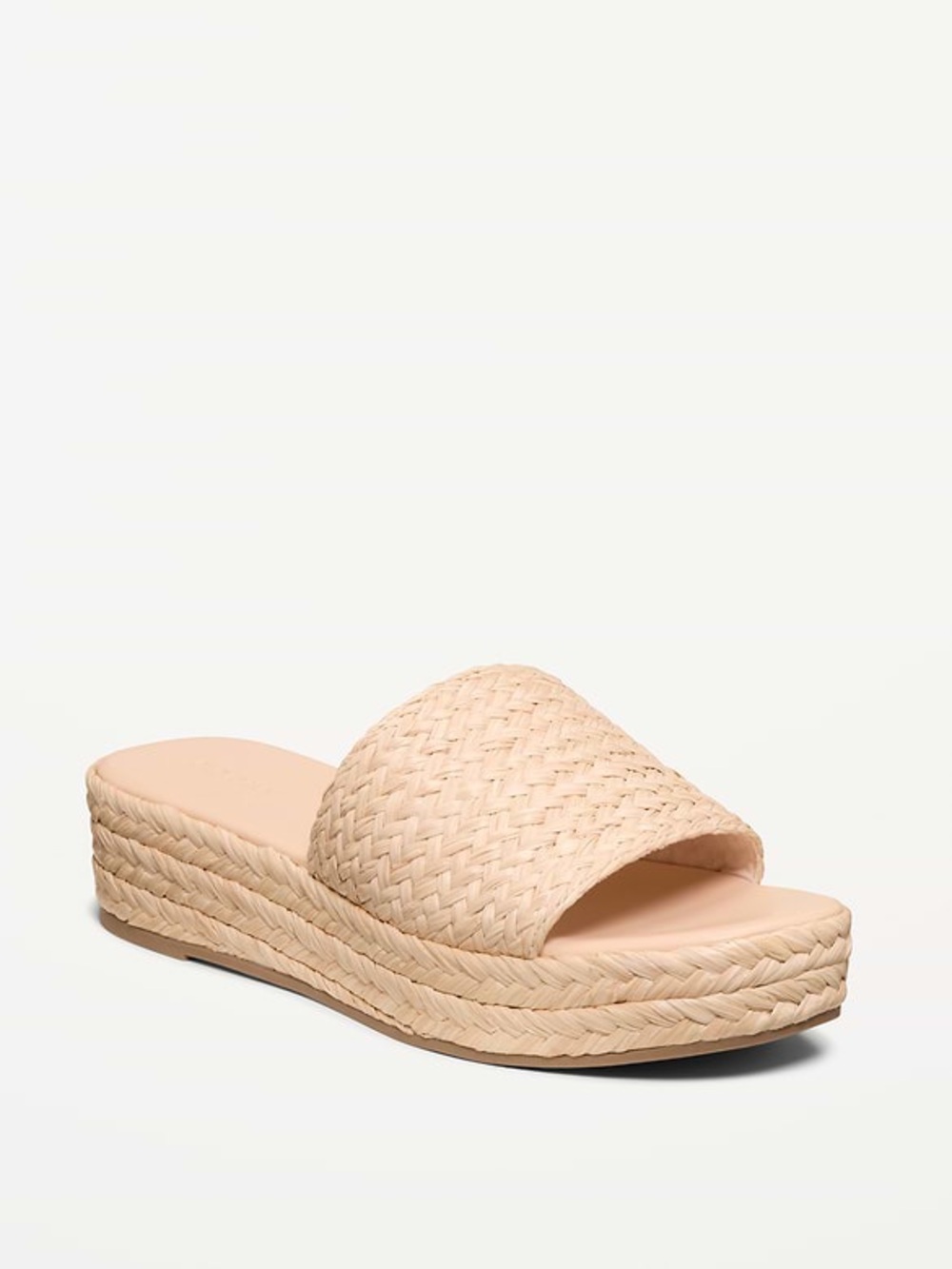 NWT Old Navy Platform Espadrille Sandals in Totally Natural size 10